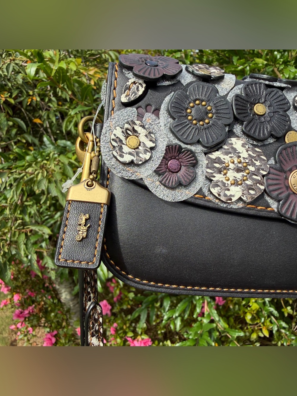 NWT Coach 1941 Clutch With Snakeskin Tea Rose 22935 - Picture 2 of 10